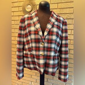 J. Crew NEW Women’s Plaid Blazer - size 18